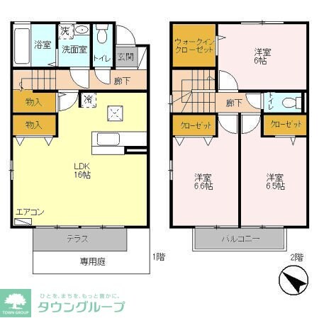 フロラシオン Eの物件間取画像